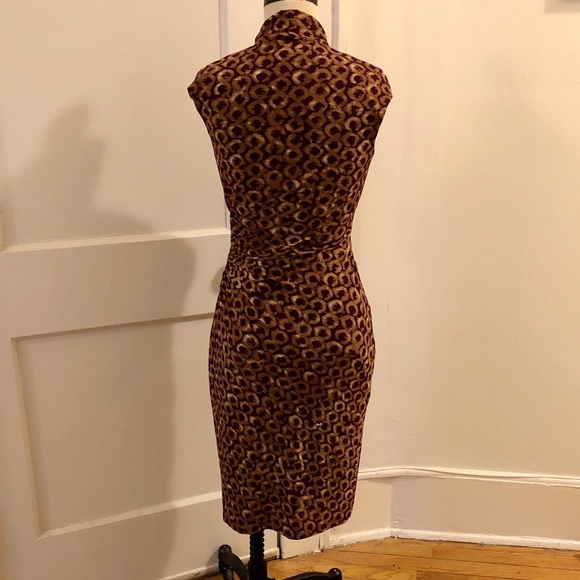 Ralph Lauren Slinky Animal Print Dress Size 4 - Picture 2 of 6